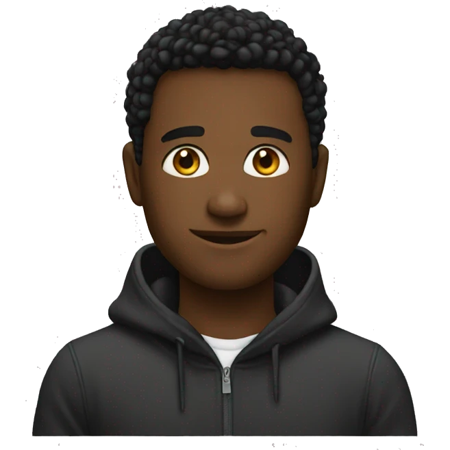 A black emoji