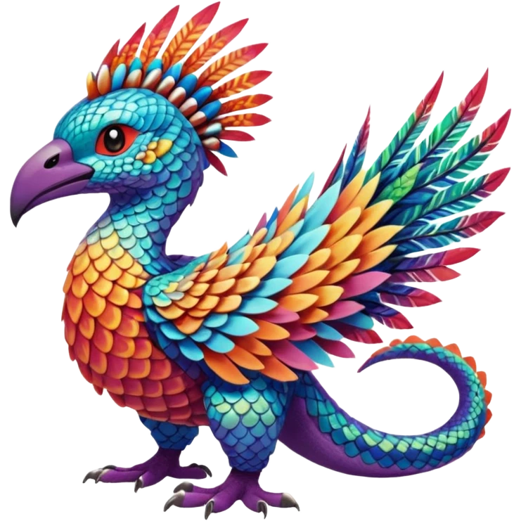 Exotic Tropical Pokémon-Fakémon-hybrid-creature (full body) emoji
