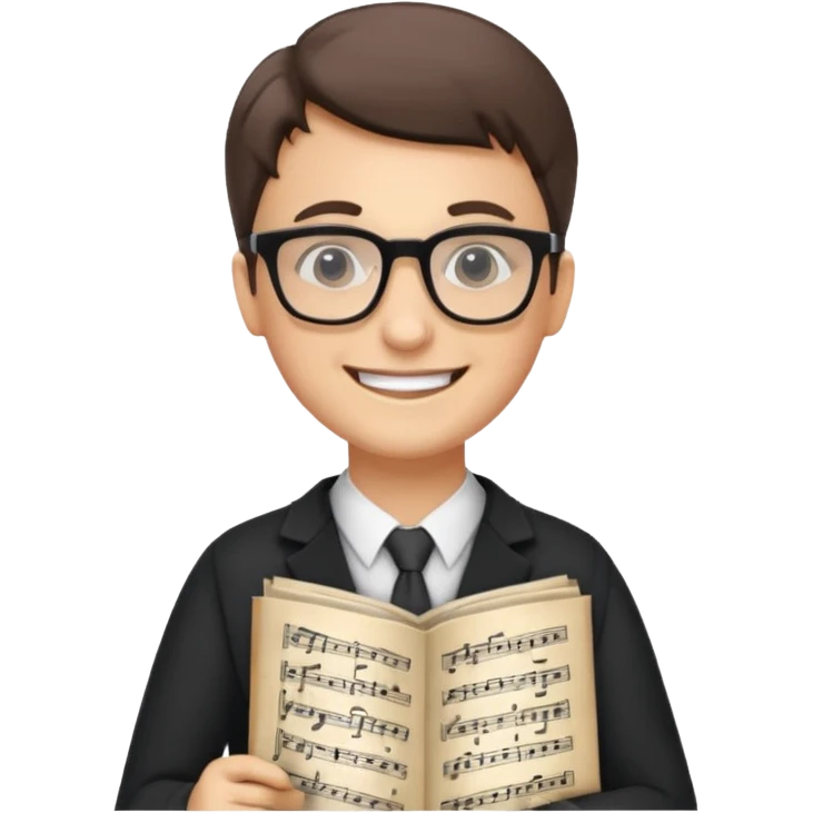 white teacher of music emoji