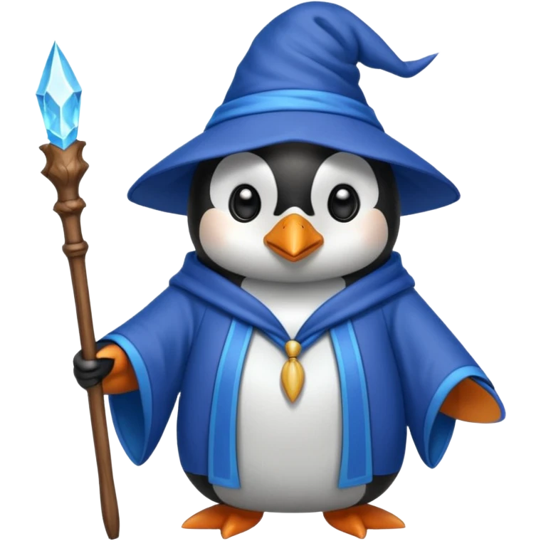 Penguin Wizard emoji