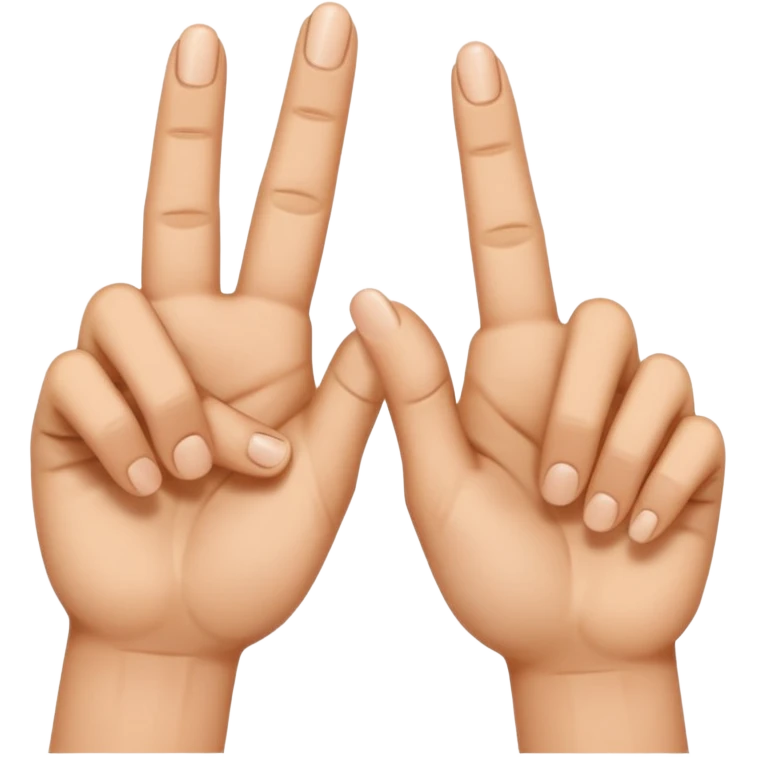 deux mains qui font un Z avec leurs deux doigts emoji