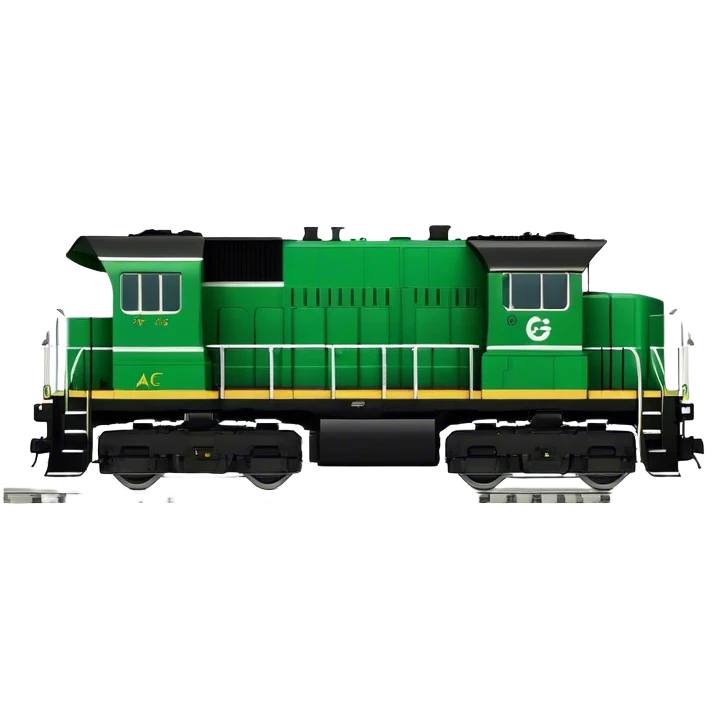 Locomotive (Freight) - GE ES44AC (Model Year: 2021) (Iconic colour: Green and black) emoji