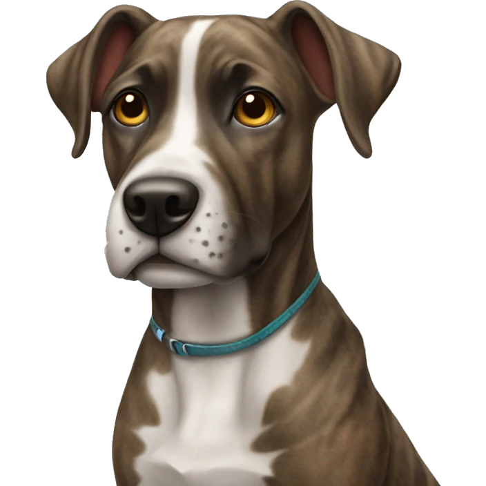brindle colored dog  emoji