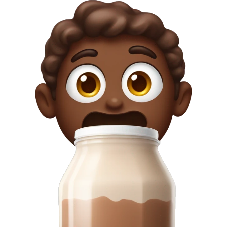 chocolate milk emoji
