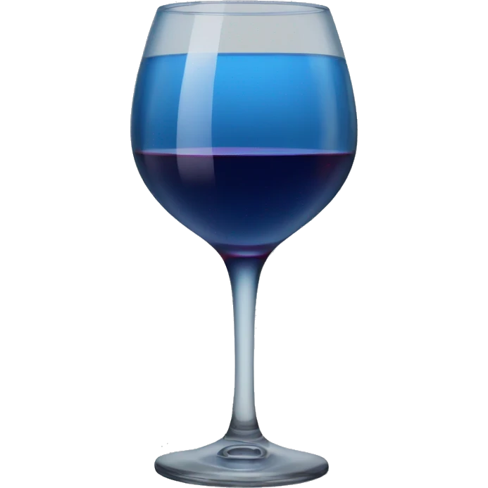 gls of blue wine  emoji