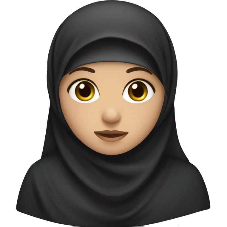 muslim white girl in niqab emoji