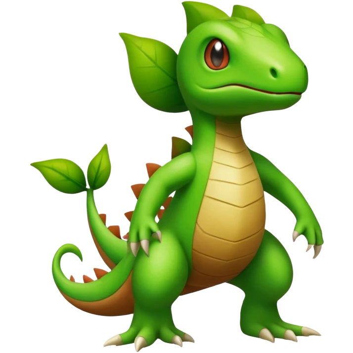 Larvitar-Grovyle-hybrid-Fakémon-creature (full body) emoji