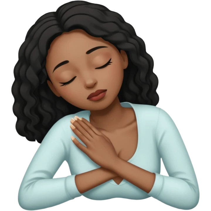 black woman fainting  emoji