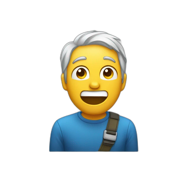 Homme qui pleure de rire emoji