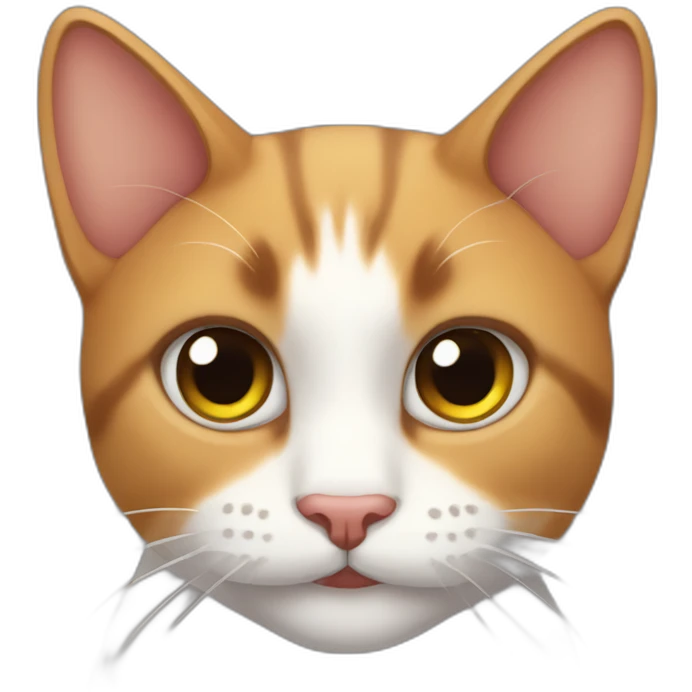 gato con orejas cortadas emoji