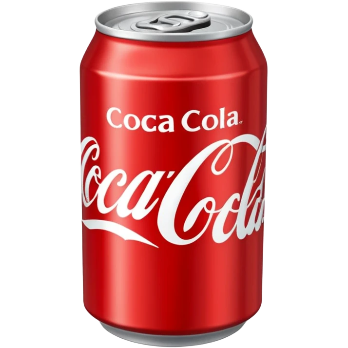 Draw a classic Coca-Cola can with red label & white script logo. emoji