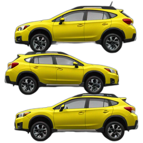yellow-Subaru-crosstrek-side-view emoji