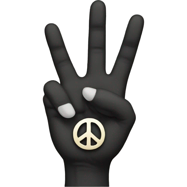 Peace sign emoji