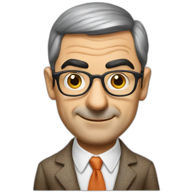 Mister Bean innovation consultant wearing glasses emoji