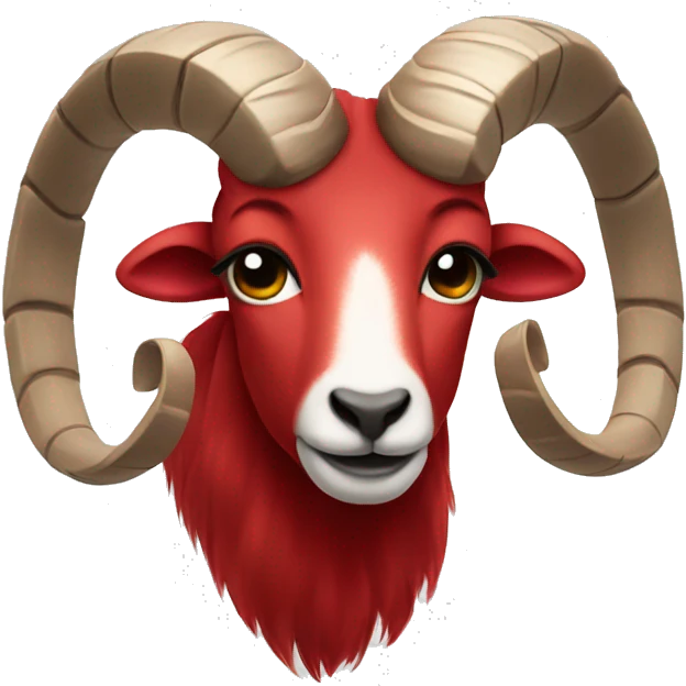 Red Aries symbol  emoji
