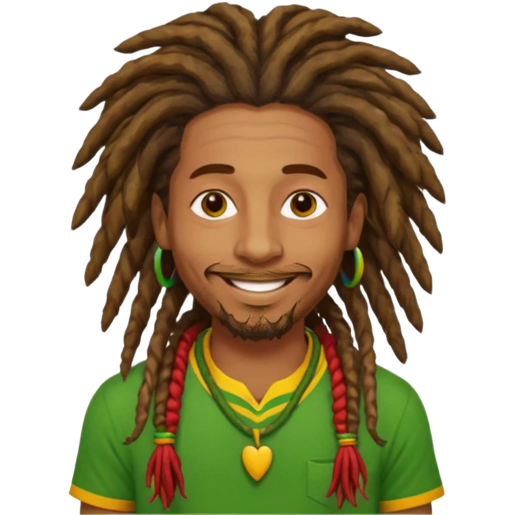A rasta man bigging up di whole world 🎯🌍👊🏾👊🏻👊🏿🌍🎯 reggae vibes 🎶, love and unity ✨💛💚❤️, every nation stand strong 🇯🇲🌐  emoji