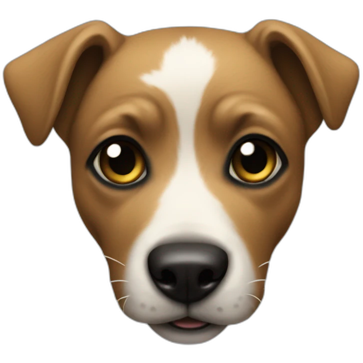 dog carying a black rose emoji