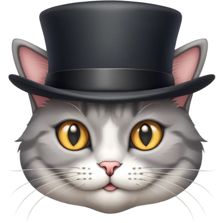 Cat with tophat emoji