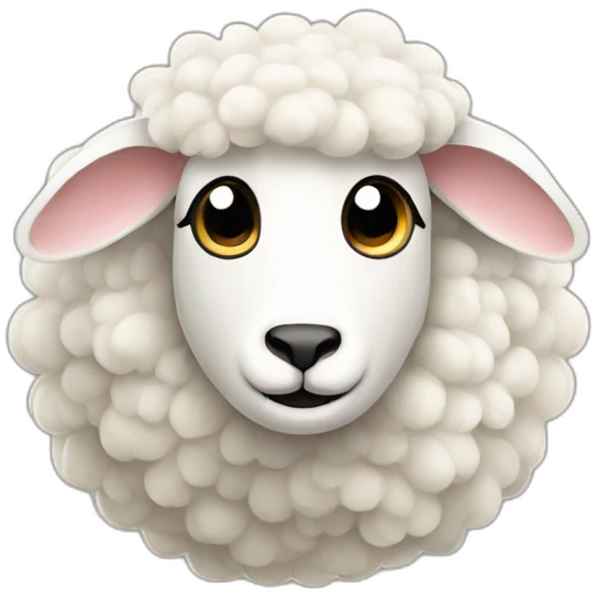 sheepish-sheep emoji