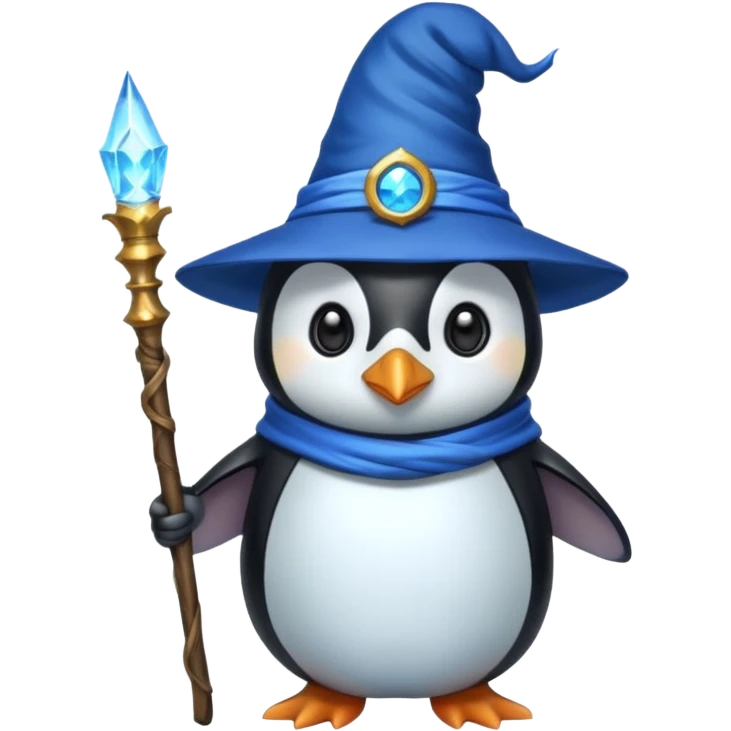Penguin Wizard emoji
