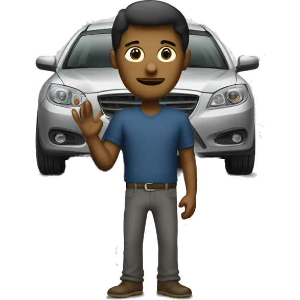 identity thief buying car emoji
