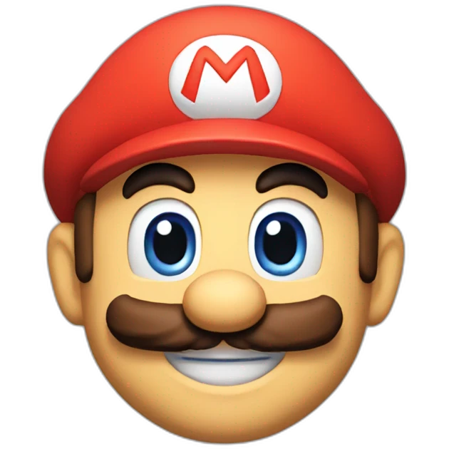 Mario happy emoji