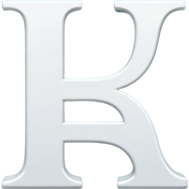 letters A and I, professional style with slight shadow for depth emoji