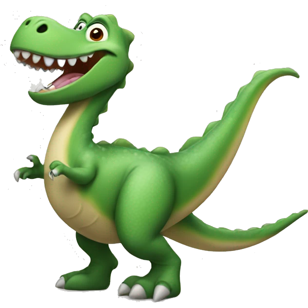 laughing dinosaur emoji