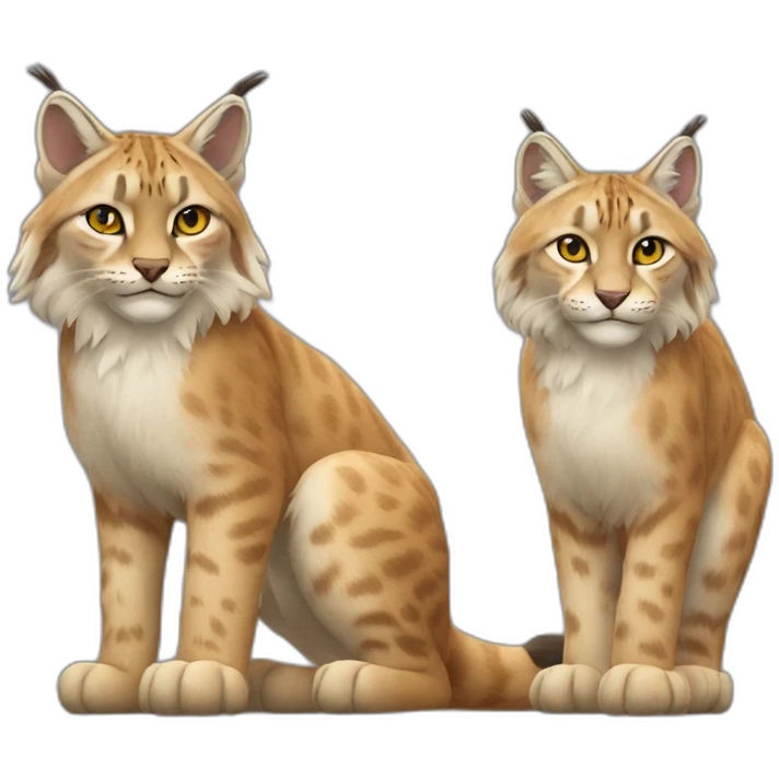 lynx et chat emoji