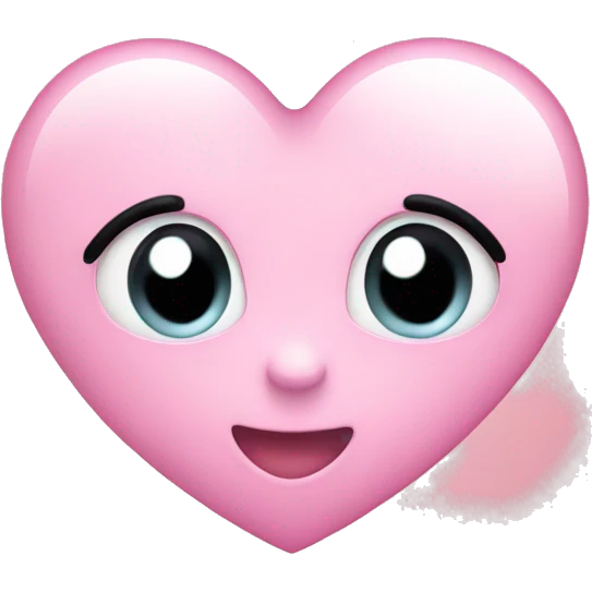  Light pink Heart with pink bow emoji