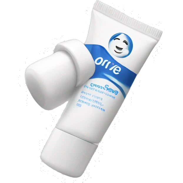 eye cream bottle with label cerave style  emoji