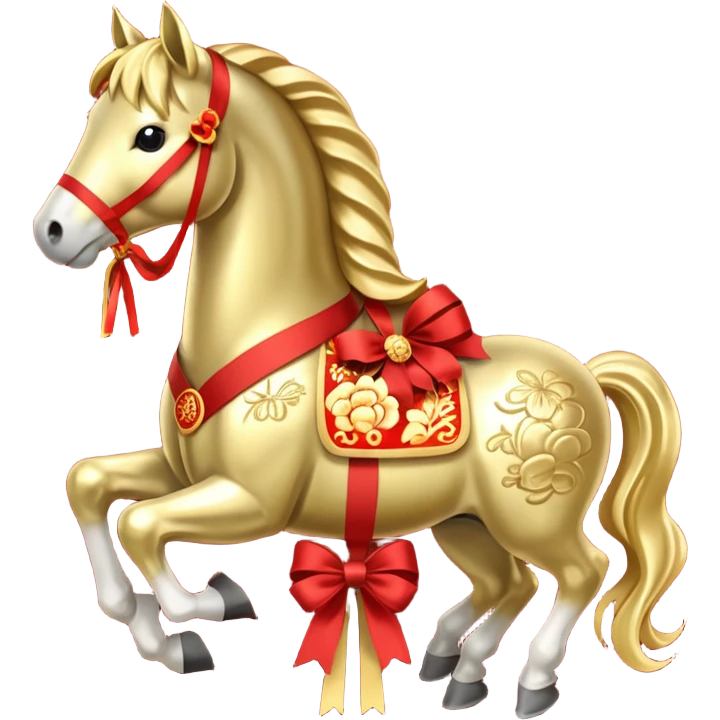 Chinese new year 马，我要有新年气氛的… 可以加 新年快乐 2026 字眼吗？ emoji