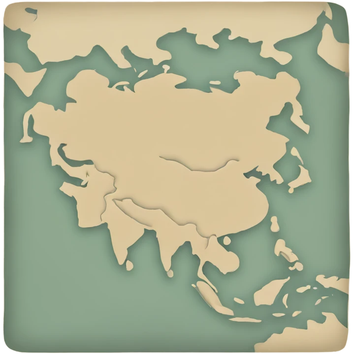 Asia map emoji
