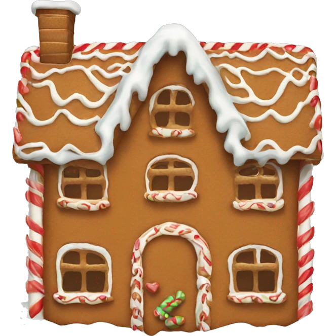 gingerbread house emoji