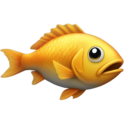 Fish with big butt emoji