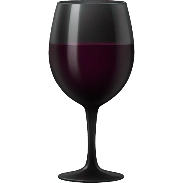 Black wine glass  emoji