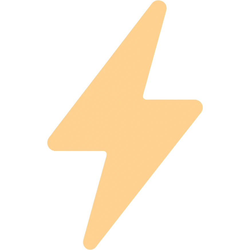 apricot lightning emoji