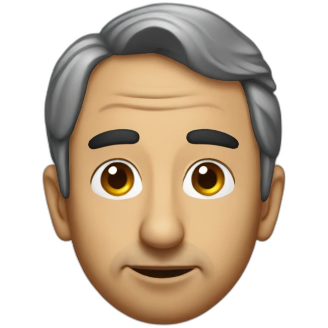 Eric Zemmour dressed as a poop emoji