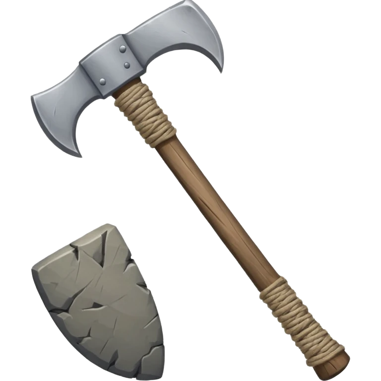 ancient stone ax string emoji