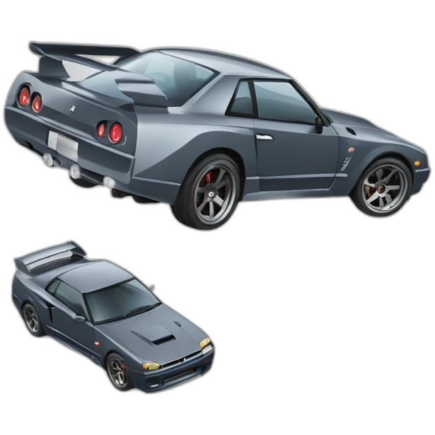 Nissan GT-R Skyline fast and fait emoji