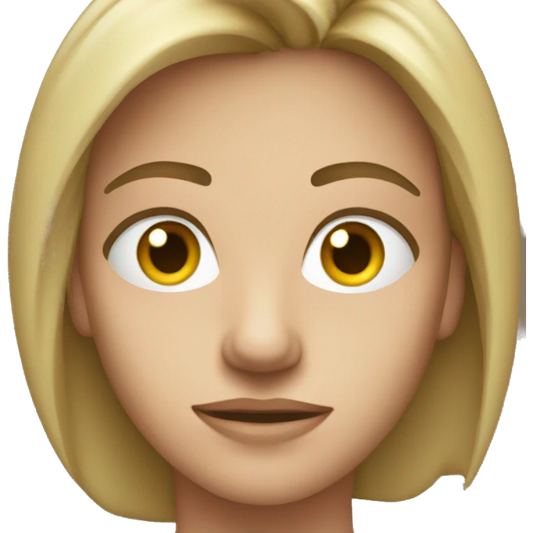 focused on the screen emoji
