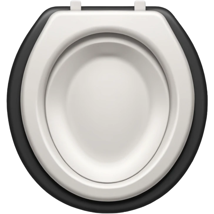 Toilet seat made of paper emoji