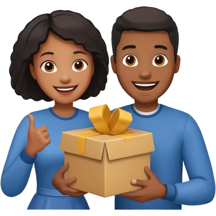 Black couple moving in together  emoji