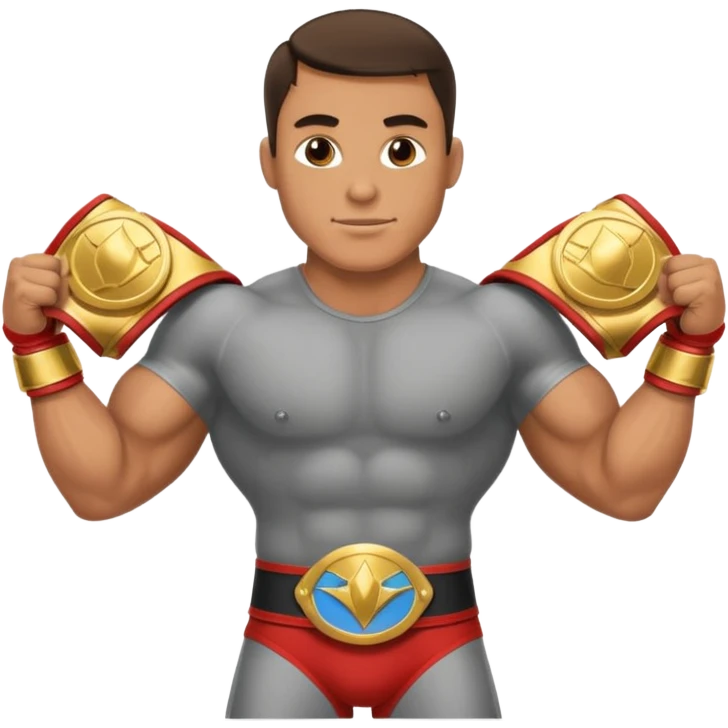  professional-wrestling with champions belt emoji