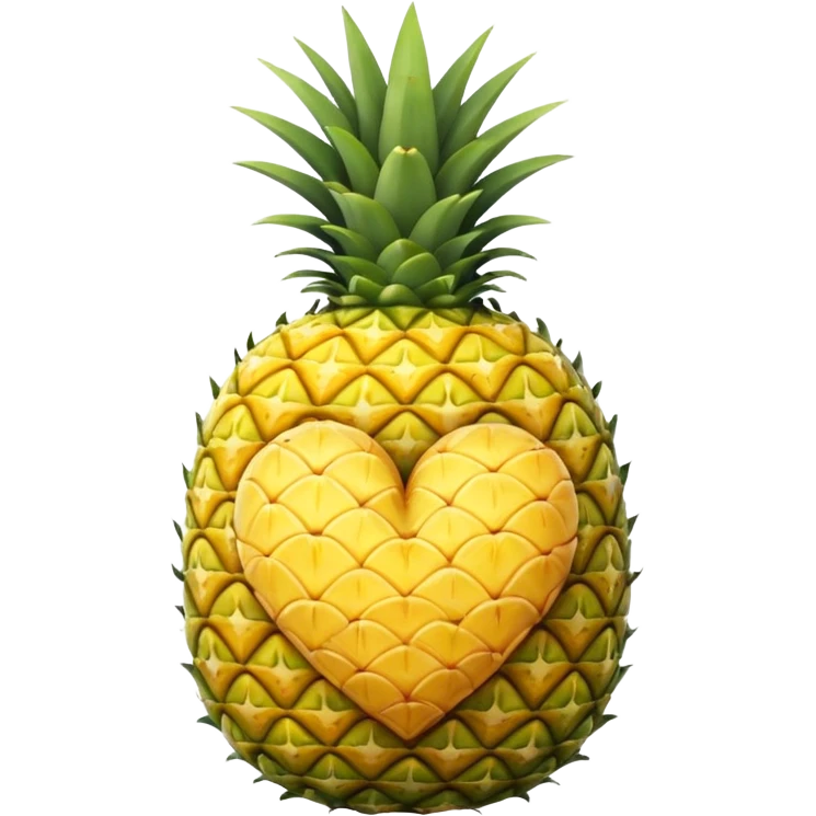 pineapple heart emoji