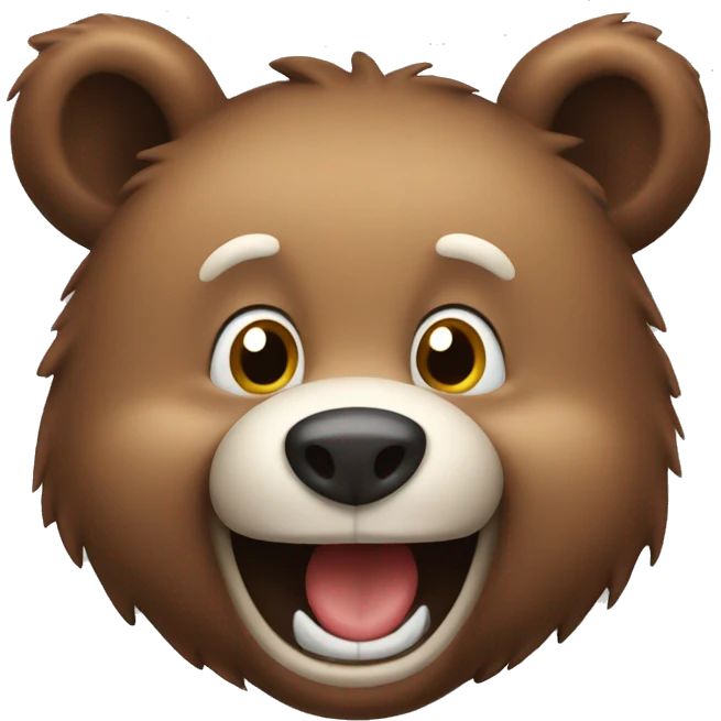 Happy bear  emoji