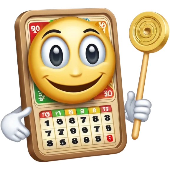 mascot for TheADDScratcher YouTube channel, lottery scratcher ticket character, fun and energetic emoji