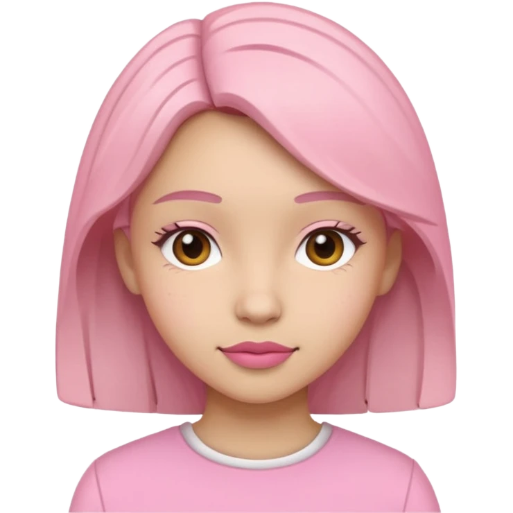 pink papercraft girl  emoji