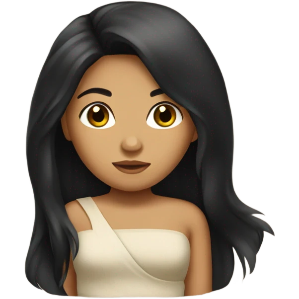 samoan girl with black hair  emoji