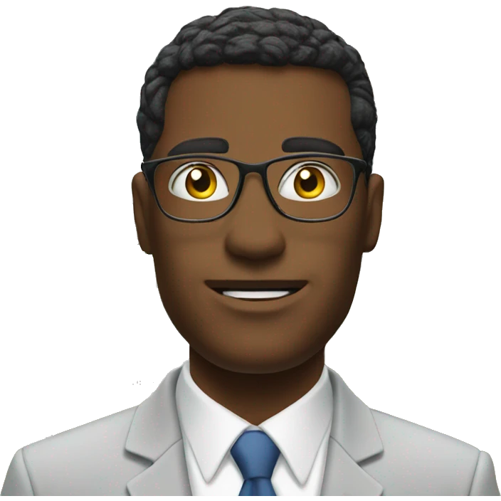 Real estate agent in front of a house with for sale sign  emoji
